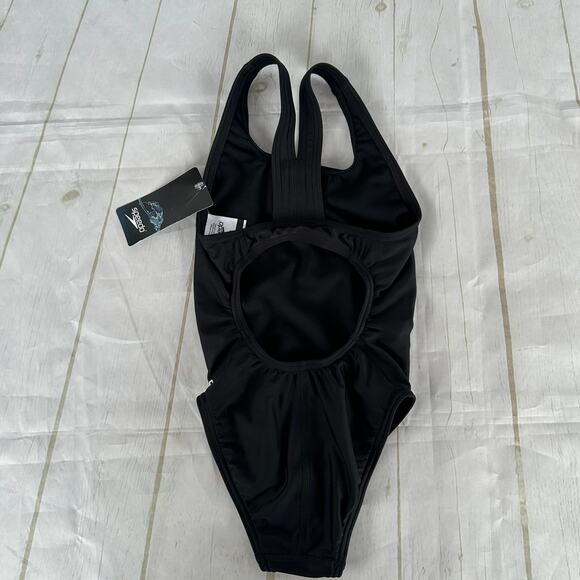 NWT Speedo ProLT One Piece Speedo Black Size 6/22 YOUTH - Picture 5 of 8